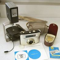 DDR Foto * PENTI II mit Tasche + Werralux Belichtungsmesser im Etui + Blitz