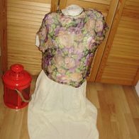 Outfit 8: Via Rock beige + Bluse beige + Oberteil zart 40