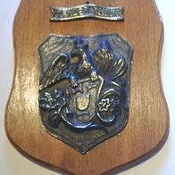 Marine Tender Rhein Messing-Wappen auf Holz