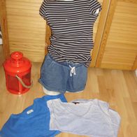 Outfit 13: H&M Shorts+zalando Shirt+s. oliver Shirt+Tom Tailor Shirt S