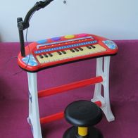 Elektronisches Keyboard + Hocker + Mikrofon Kinder Musikinstrument Piano Klavier