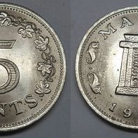 Malta 5 Cents 1976 ## F