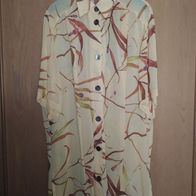vintage kurzarm Sommer Bluse mehrfarbig mit Muster