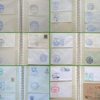Album mit ca. 40 St. Marine-Schiffspost mit Stempel v. MZL, U-Booten und anderen