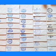 Ca. 140 St. Marine-Schiffspost mit Stempel v. Fregatten