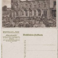 Ortelsburg-Ostpreussen-Hilfe AK zerbomtes Haus v. Emil Bruns und L. Cohn-Markt Erh1