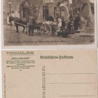 Ostpreussen-Hilfe-AK Flüchtlinge Ernst Rohle mit Pferdefuhrwerk u. Familie Erh.1
