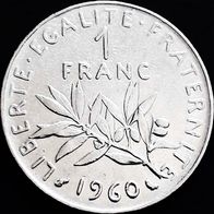 1 Franc Frankreich 1960 XF