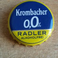 Kronkorken Krombacher Radler 0,0% alkoholfrei neu