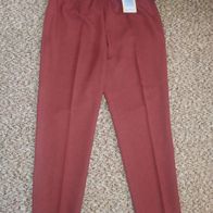 neue Damen Hose rot-braun mit Etikett