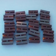 24 Isolier- Schienenverbinder, braun, LGB 10260, Spur G, 1:22,5