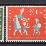 BRD 1957 Erholungsplätze für Berliner Kinder MiNr. 250 - 251 postfrisch