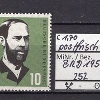 BRD 1957 100. Geburtstag von Heinrich Hertz MiNr. 252 postfrisch