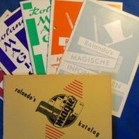 Zaubertrick Katalog Rolando´s Magische Informationen