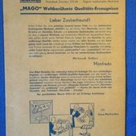 Kataloge Zauberartikel, Zaubererbedarf, MAGO