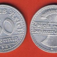 Weimarer Republik 50 Pfennig 1921 A