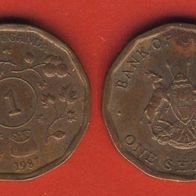 Uganda 1 Shilling 1987