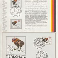 Ersttags-Sammelblatt BRD 16/1981 Tierschutz