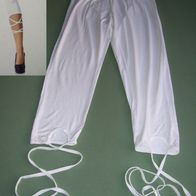 Melrose Sexy Leggings Leggins raffinierte Schnürung Hose Weiß Gr. 38 Ausgefallen