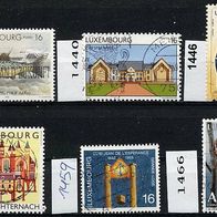 Luxemburg Mi. Nr. 1437 + 1440 + 1446 + 1456 + 1459 + 1466 o <