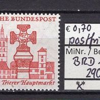 BRD / Bund 1958 1000 Jahre Trierer Hauptmarkt MiNr. 290 postfrisch