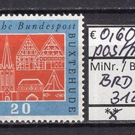BRD / Bund 1959 1000 Jahre Buxtehude MiNr. 312 v postfrisch