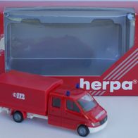 Herpa 043083 Mercedes-Benz Sprinter Doppelkabine/Plane Feuerwehr