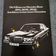 Mercedes BENZ 280 S,280 SE, 350 SE * Vintage Poster Werbung Reklame Wandbild