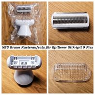 NEU Braun Rasieraufsatz komplett für Braun Epilierer Silk-épil 9 Flex - 81719635