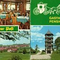 91278 Pottenstein - Hohenmirsberg Fränk. Schweiz Gasthof > Zur Post < Doppelkarte