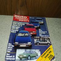 Auto Motor und Sport Zeitschrift , Heft 4 ---- 22. Februar 1984