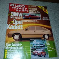Auto Motor und Sport Zeitschrift , Heft 17 ---- 22. August 1984