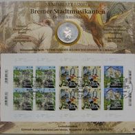 2017, BRD, Numisblatt: Bremer Stadtmusikanten mit 20 € Euro Silber Gedenkmünze (.925)