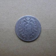 1 Mark Kaiserreich Deutsches Reich 1876 F