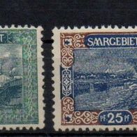 Saargebiet aus 53-59 postfrisch (2)