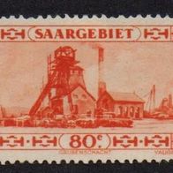 Saargebiet Michel 116 postfrisch Falz
