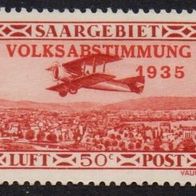 Saargebiet Michel 195 postfrisch Falz