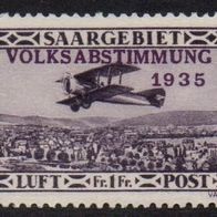 Saargebiet Michel 197 postfrisch Falz