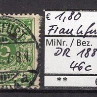 Deutsches Reich 1889 Freimarke: Wertziffer und Krone MiNr. 46c gestempelt Frankfurt