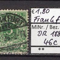 Deutsches Reich 1889 Freimarke: Wertziffer und Krone MiNr. 46c gestempelt Frankfurt-1