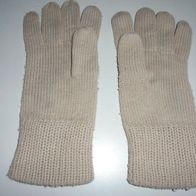 Handschuhe Strick beige Gr.8 *