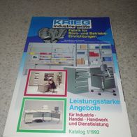Katalog KRIEG Industriegerät, Büro-und Betriebseinrichtung