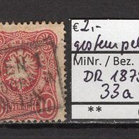 Deutsches Reich 1875 Freimarken: Reichsadler im Oval MiNr. 33 a gestempelt