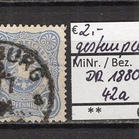 Deutsches Reich 1880 Freimarke: Reichsadler im Oval MiNr.42 a gestempelt -1