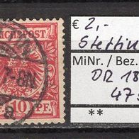 Deutsches Reich 1889 Freimarke: Reichsadler im Oval MiNr. 47 b gestempelt Stettin