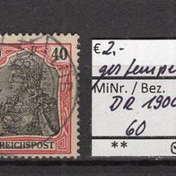 Deutsches Reich 1900 Freimarken: Germania (I) MiNr. 60 gestempelt