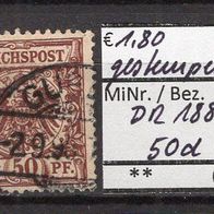 Deutsches Reich 1889 Freimarke: Wertziffer und Krone MiNr. 50d gestempelt Guben