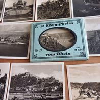 12 Klein-Photos vom Rhein Nr. 19, ca. 1930