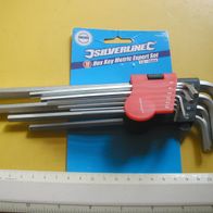 Innensechskantschlüssel lang 10 Teile SW 1,5 bis SW 10mm