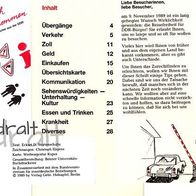Info Broschüre DDR BRD 1989 Reisen Dachboden